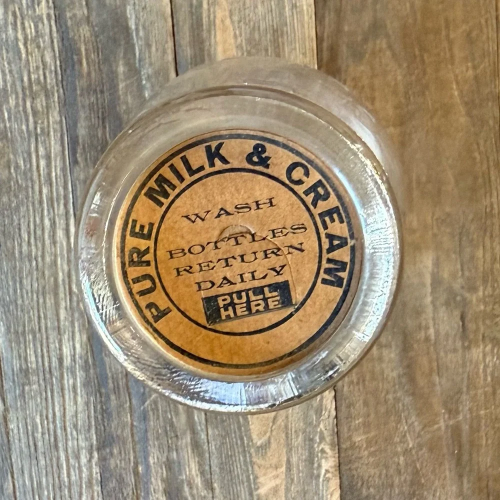 Vintage Clear Glass Baby Bottle